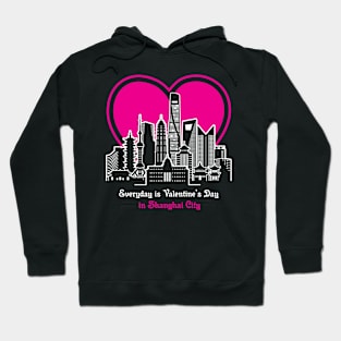 Valentine's Day in Shanghai City Hoodie